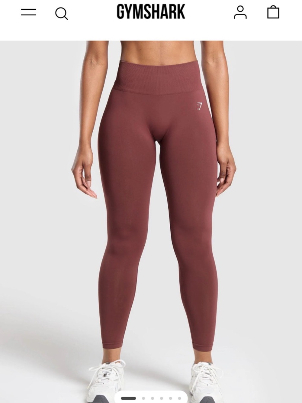 Gymshark High-Rise Leggings in Dusty Mauve